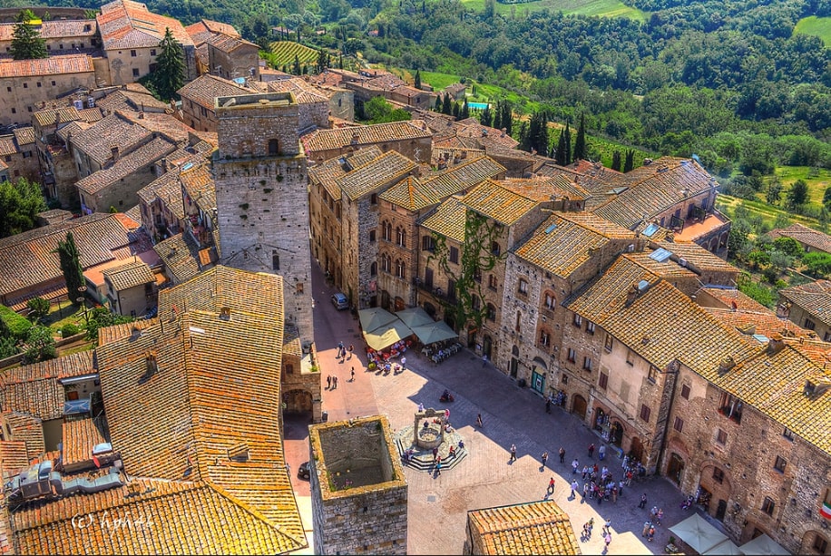 San Gimignano top roof