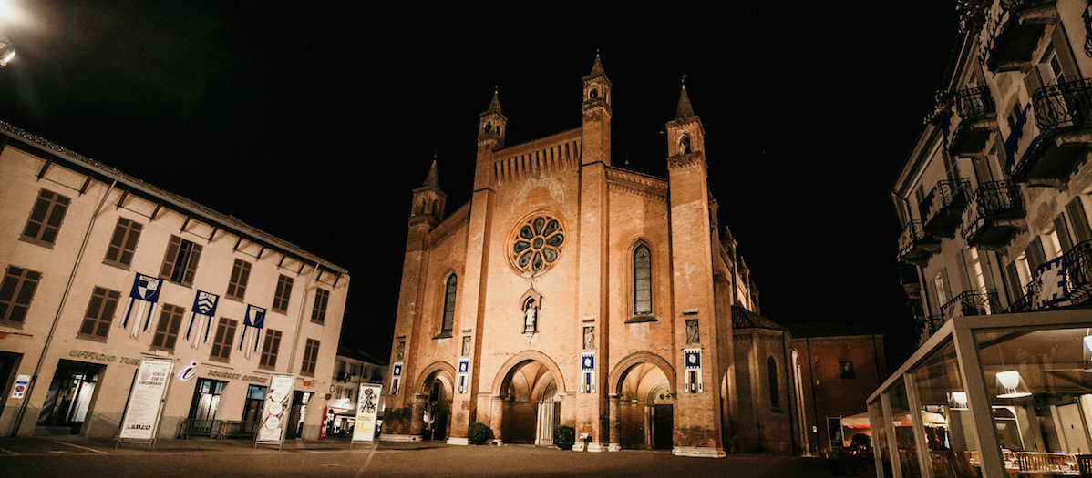 Alba city center square the Duomo