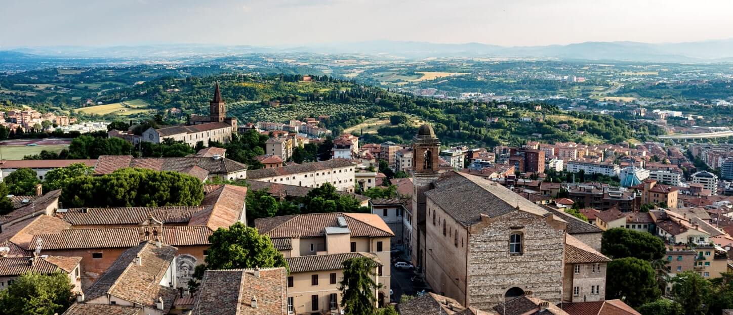 Perugia view from old town